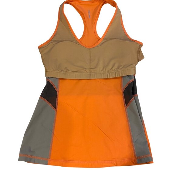 Karma Vivid Coral Kelli Tank Top L/G Athletic Wear Racerback Design Breathable - Picture 6 of 14
